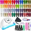 JODSONE Gel Nail Polish Kit with U V Light 32 Colors with Base Coat Matte Glitter Top Coat Gel Nail Set Manicure Salon Tools