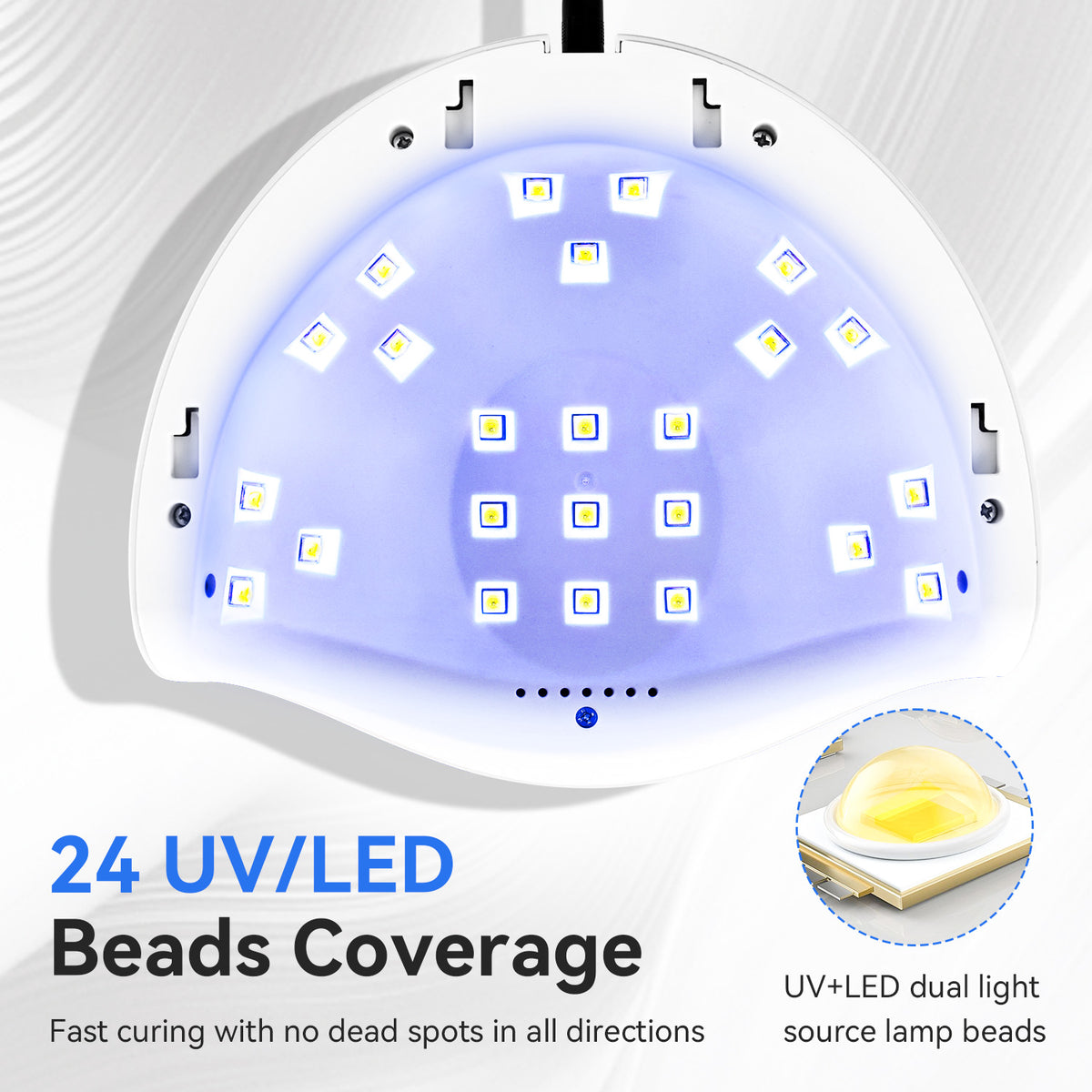 JODSONE U V LED Nail Lamp, Nail Dryer for Gel Polish, Led Light with Automatic Sensor & 4 Timers