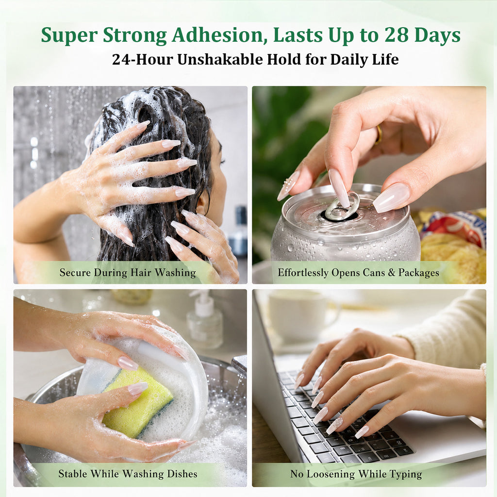 JODSONE Semi Solid Nail Glue for Press on Nails Newly Upgraded Quick Drying 10g for Nail Tips and Fake Acrylic Nails Tips Salon Art DIY at Home No Need U V Light Cured
