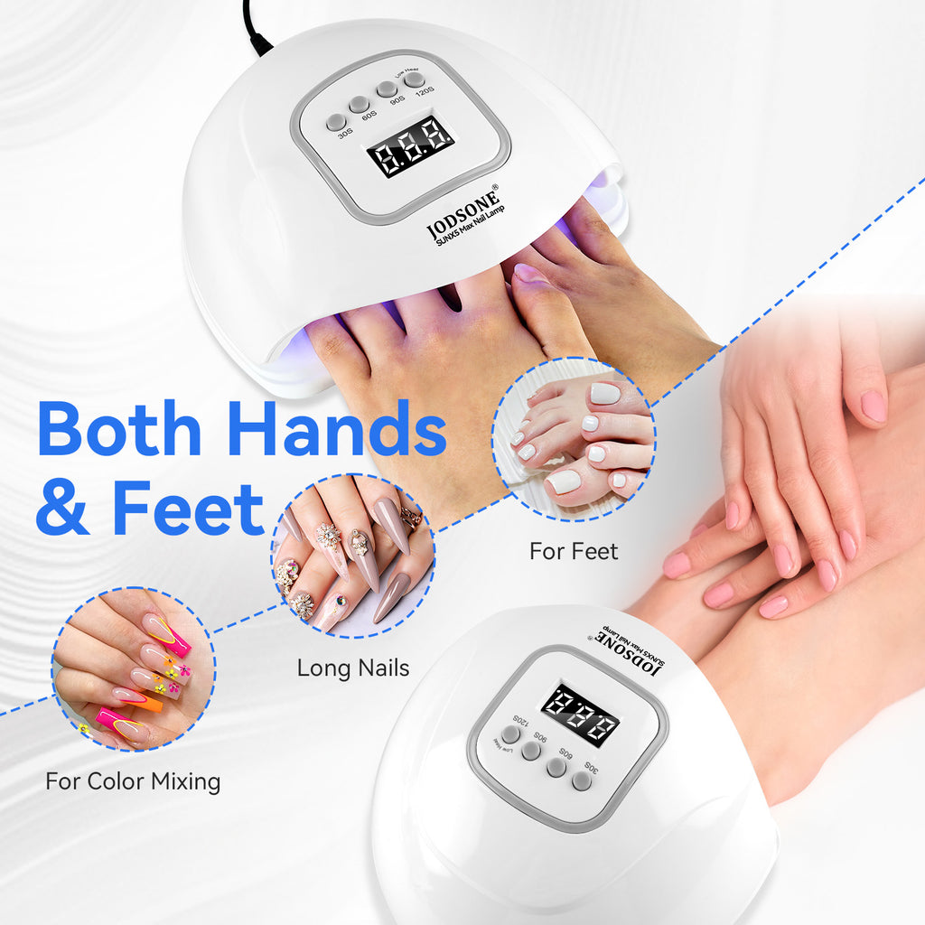 JODSONE U V LED Nail Lamp, Nail Dryer for Gel Polish, Led Light with Automatic Sensor & 4 Timers