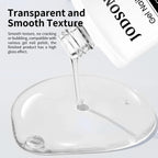 JODSONE 2 Bottles 18ml Top Coat Base Coat Gel Polish Set Compatible for Nail Salon Bright Surface, Girl Gift and At Home DIY Need U V Lamp Curing
