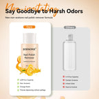 JODSONE Gel & Regular Nail Polish Remover, Non-Acetone, Orange, 6.09 Fl Oz One-Press Pump, Vitamin E & Aloe, Orange Scent, Removes Regular Polish; Soak-Off Gel Removal Requires Filing and Soaking
