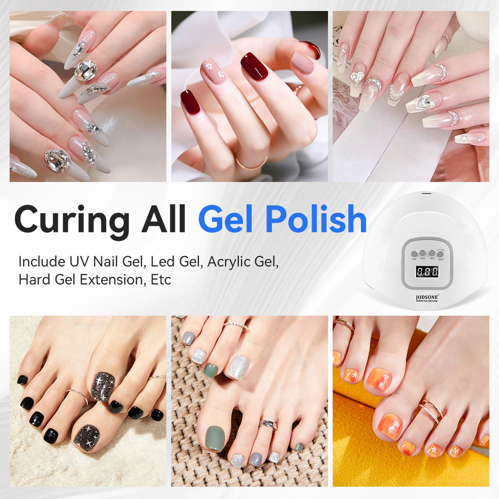JODSONE U V LED Nail Lamp, Nail Dryer for Gel Polish, Led Light with Automatic Sensor & 4 Timers