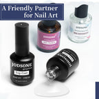 JODSONE 4 Bottles of 15 Capacities of Nail Dehydrator Nail Primer Base Top Coat Long Lasting and Easy to Apply Large Bottle