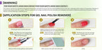 JODSONE Gel Nail Remover Quick Gel Nail Polish Remover, 3-5 Minutes Gel Remover for Nails