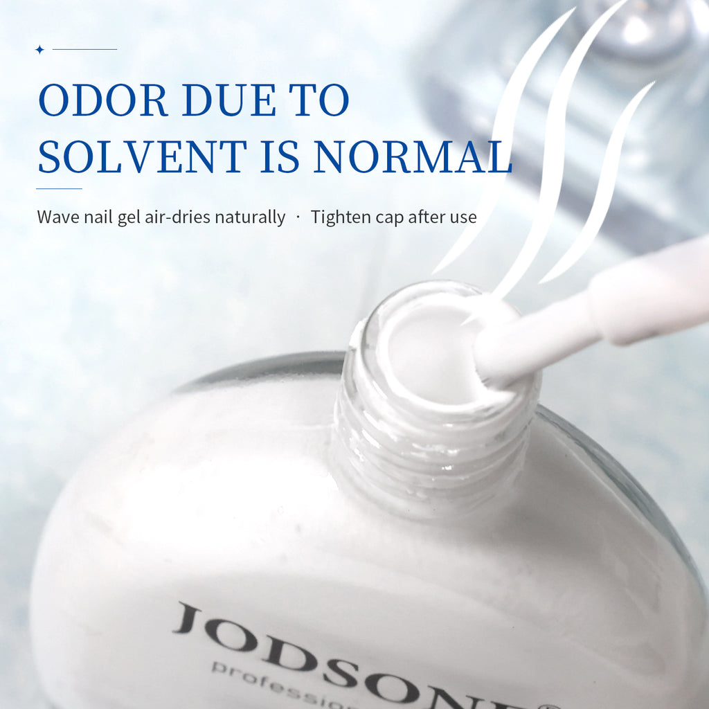 JODSONE Ocean Wave Blooming Gel Nail Polish,16.5ml Wave White Blooming Liquid for Spreading Wave Effect,High Fluidity Wave Textures for DIY Nail Art Design,Applied Over Uncured Base Gel