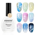 JODSONE Ocean Wave Blooming Gel Nail Polish,16.5ml Wave White Blooming Liquid for Spreading Wave Effect,High Fluidity Wave Textures for DIY Nail Art Design,Applied Over Uncured Base Gel