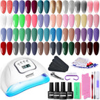 JODSONE 32 Colors Nail Polish Set With U V Light Manicure Nail Tools Nail Art Manicure Salon DIY at Home