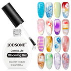 JODSONE 16.5ml Clear Blooming Gel Nail Polish for Spreading Effect Marble Natural Stone Watercolor Floral Print Nail Painting and Can Be Easily Used Suitable for DIY Nail Art