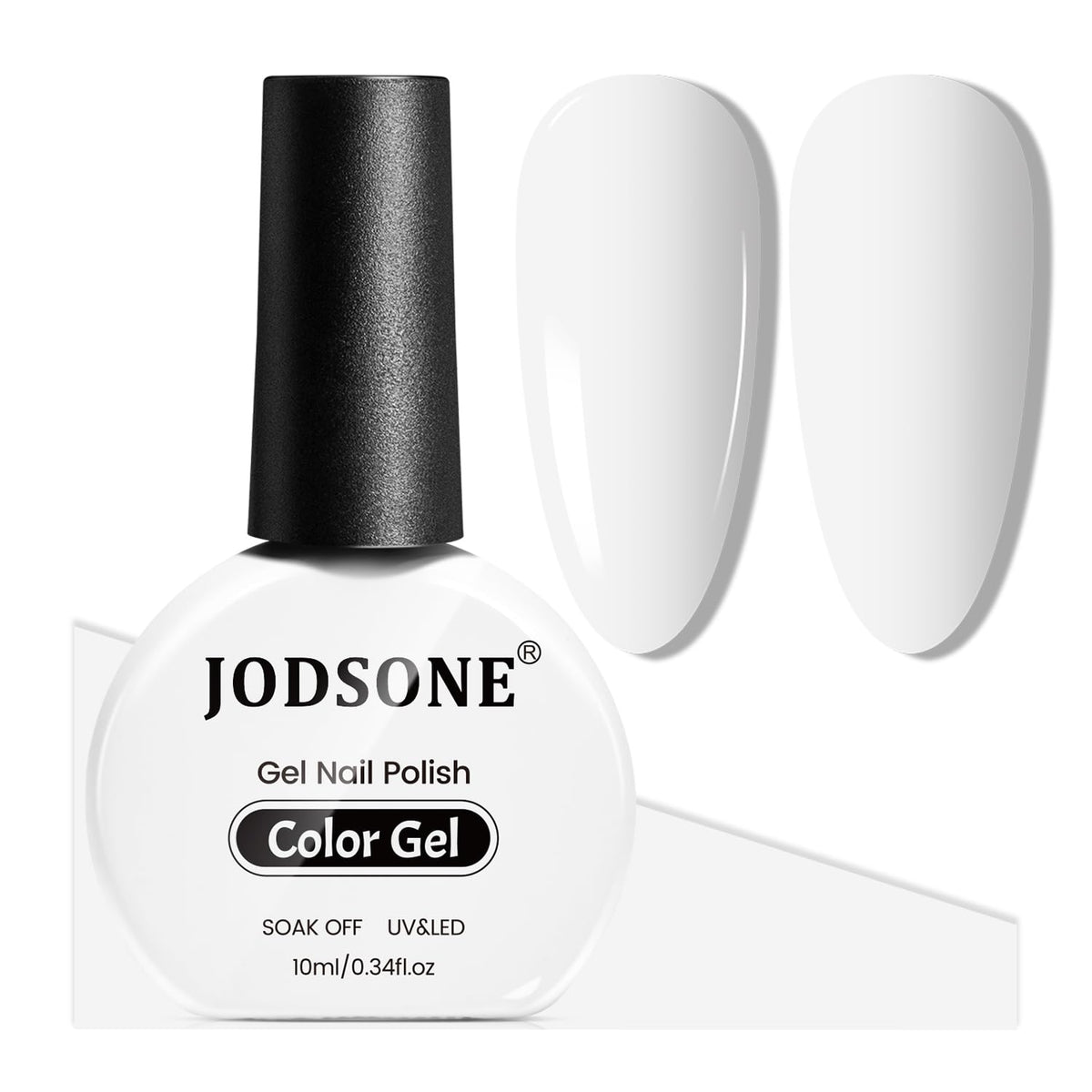 JODSONE White Gel Nail Polish White Gel Polish All Season Soak Off Led Gel Polish Nail Art Manicure Salon Diy Need UV Lamp