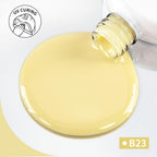 JODSONE Pastel Yellow Gel Nail Polish 10ml Soak Off LED Gel Polish Butter Yellow Nail Color Salon Quality Long-Lasting Low Odor (Need U V Lamp Curing)
