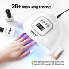 JODSONE White Gel Nail Polish, 1Pcs 18ml White Gel Polish All Season Soak Off Manicure Salon DIY Design at Home Need UV Lamp