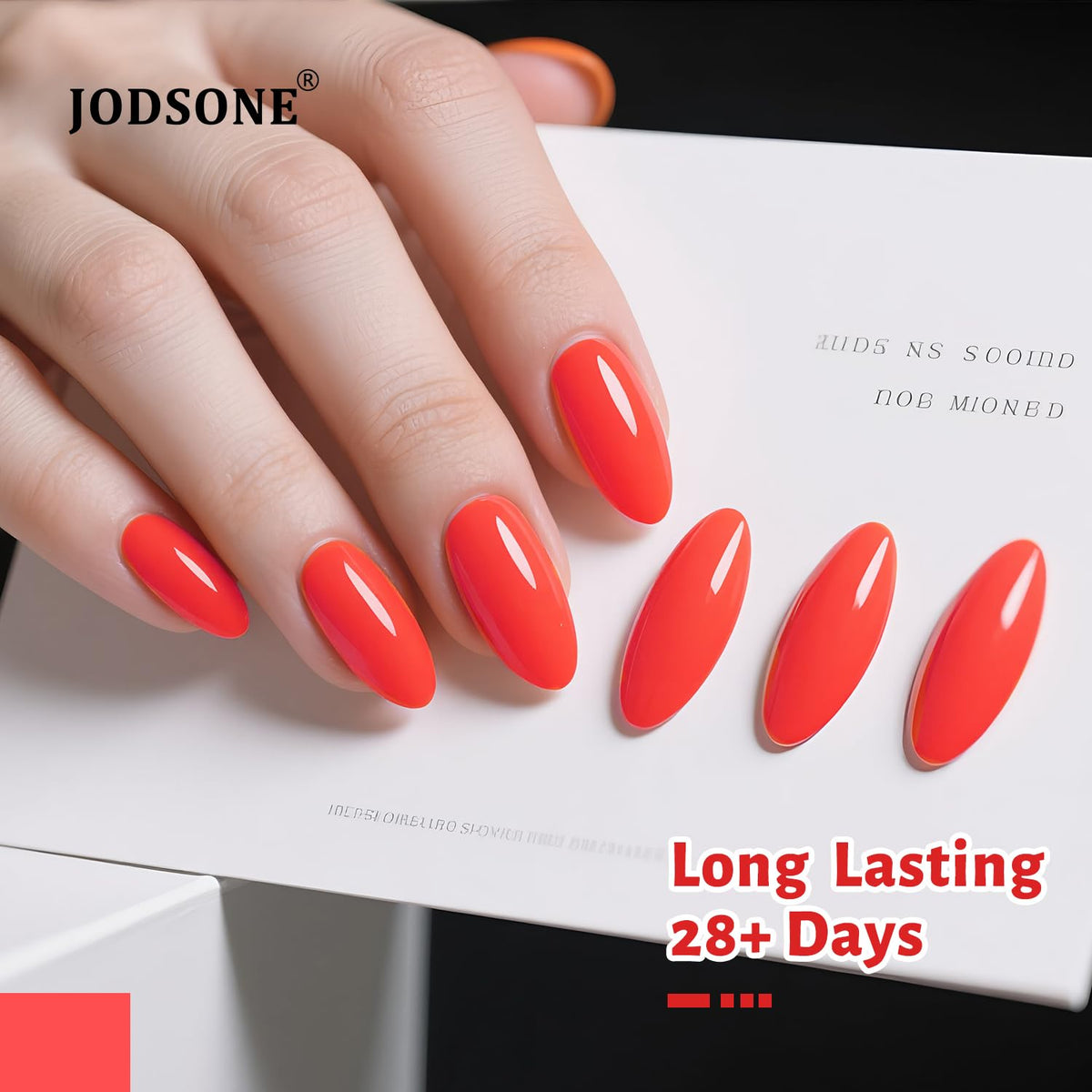 JODSONE Coral Pink Gel Nail Polish 10ml coral gel nail polish Color Long-Lasting Chip-Resistant Professional Finish Easy to Apply Low Odor Need U V Lamp Curing
