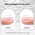 JODSONE 2Pcs 10ml Builder Gel for Nails, Clear Builder Gel for Nail Thickening Solution, Nail Extension, Apex Building,Long Lasting DIY Nail Art Gift for Women