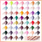 JODSONE 100 Bottles of Gel Nail Polish Kit with U V Led Light 95 Multiple Glossy Glitter Colors Mint Green Light Pink Nail Gel Base Coat Glossy and Matte Top Coat
