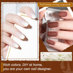 JODSONE 100 PCS (5 ml each) Gel Nail Polish Kit No Wipe Soak off Base Coat and Matte Glossy Top Coat Gel Polish Collections Gifts for Manicure Lovers