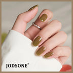 JODSONE Jelly Gel Nail Polish Kit 32 Classic Colors Crystal Transparent High Shine Base & Top Matte Glitter Coat