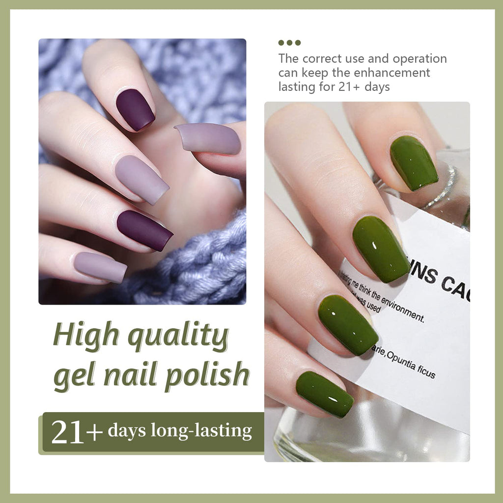 JODSONE 60 PCS Gel Nail Polish Kit with U V Light 55 Colors Gel Polish Base Top Coat Manicure Gifts
