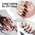 JODSONE 10ML Top Coat Gel Polish High Gloss Shine Finish Long Lasting Gel Nail Polish Professional Manicure Home DIY No Wipe Need U V Lamp Curing