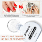 JODSONE 10ml Gel Nail Remover 2Pcs Quick Gel Polish Remover 3-5 Minutes for Nails