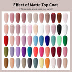 JODSONE 60 PCS Gel Nail Polish Starter Kit with U V Light 55 Colors Gel Polish Base Top Coat for Women and Girls