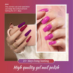 JODSONE Gel Nail Polish Kit with U V Light 32 Colors Gel Polish Set Soak Off Nail Kit Nail Art Salon or Home DIY Manicure Tools Gifts for Women