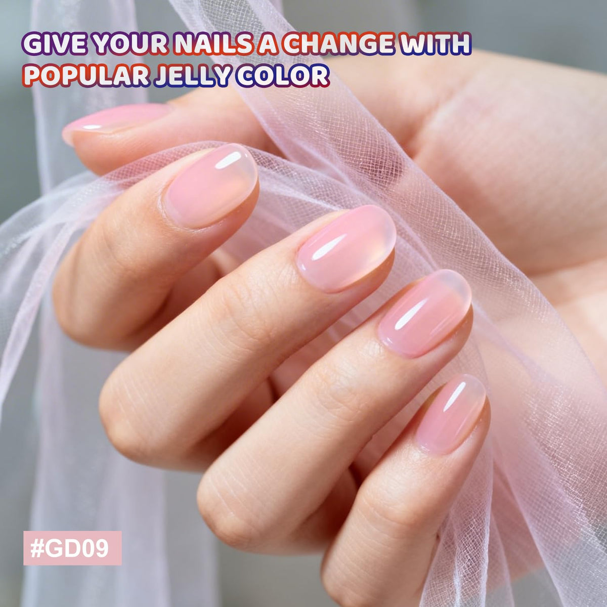JODSONE 36Pcs Gel Nail Polish Kit with U V Light Crystal Transparent Classic Color 4 Functional Gel for All Seasons