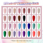 JODSONE 36Pcs Gel Nail Polish Kit with U V Light Crystal Transparent Classic Color 4 Functional Gel for All Seasons