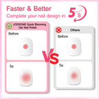 JODSONE 16.5ml Clear Blooming Gel Nail Polish for Spreading Effect Marble Natural Stone Watercolor Floral Print Nail Painting and Can Be Easily Used Suitable for DIY Nail Art
