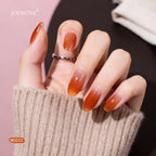 JODSONE 36Pcs Jelly Gel Nail Polish Kit 32 Colors with U V Light Crystal Transparent Classic Color 4 Functional Gel for All Seasons