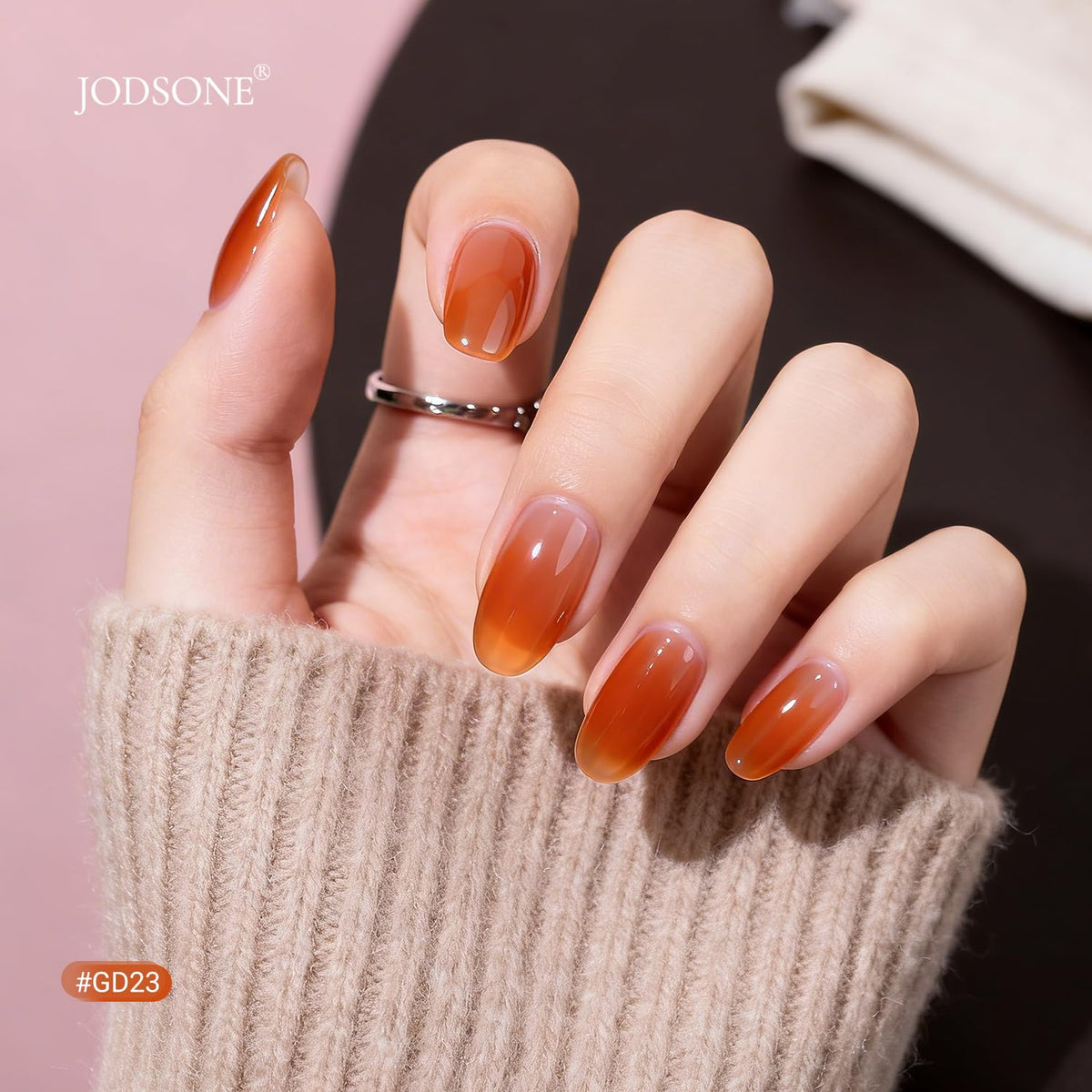 JODSONE 36Pcs Jelly Gel Nail Polish Kit 32 Colors with U V Light Crystal Transparent Classic Color 4 Functional Gel for All Seasons