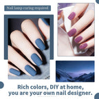 JODSONE 60 PCS Gel Nail Polish Set All Seasons No Wipe Base Coat Matte Glossy Top Coat Nail Gel Polish Kit for Starter Manicure DIY at Home Enjoy Fun