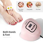 JODSONE Pink U V Nail Lamp for Gel Nail Polish Manicure Light with 4 Timers & Automatic Sensor Nail Dryer Curing LED Light