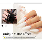 JODSONE 2Pcs Gel Nail Polish Set 10ml Black and White Gel Polish,Soak Off LED U V Nail Gel Manicure All Seasons Gel Polish Nail