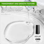 JODSONE 2 Bottles 10ml Of Top Coat Base Coat Gel Polish Set Bright Surface At Home DIY Nail Salon Girl Gift, transparent