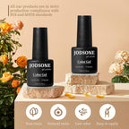 JODSONE 60 PCS Gel Nail Polish Set with 5 Bottles of Base and Glossy Matte Top Coat Soak off Gel Nail Set Suitable for All Seasons Gifts