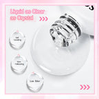 JODSONE 16.5ml Clear Blooming Gel Nail Polish for Spreading Effect Marble Natural Stone Watercolor Floral Print Nail Painting and Can Be Easily Used Suitable for DIY Nail Art