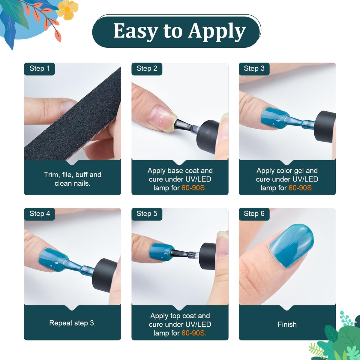 JODSONE 32 Colors Nail Polish Set With U V Light Manicure Nail Tools Nail Art Manicure Salon DIY at Home