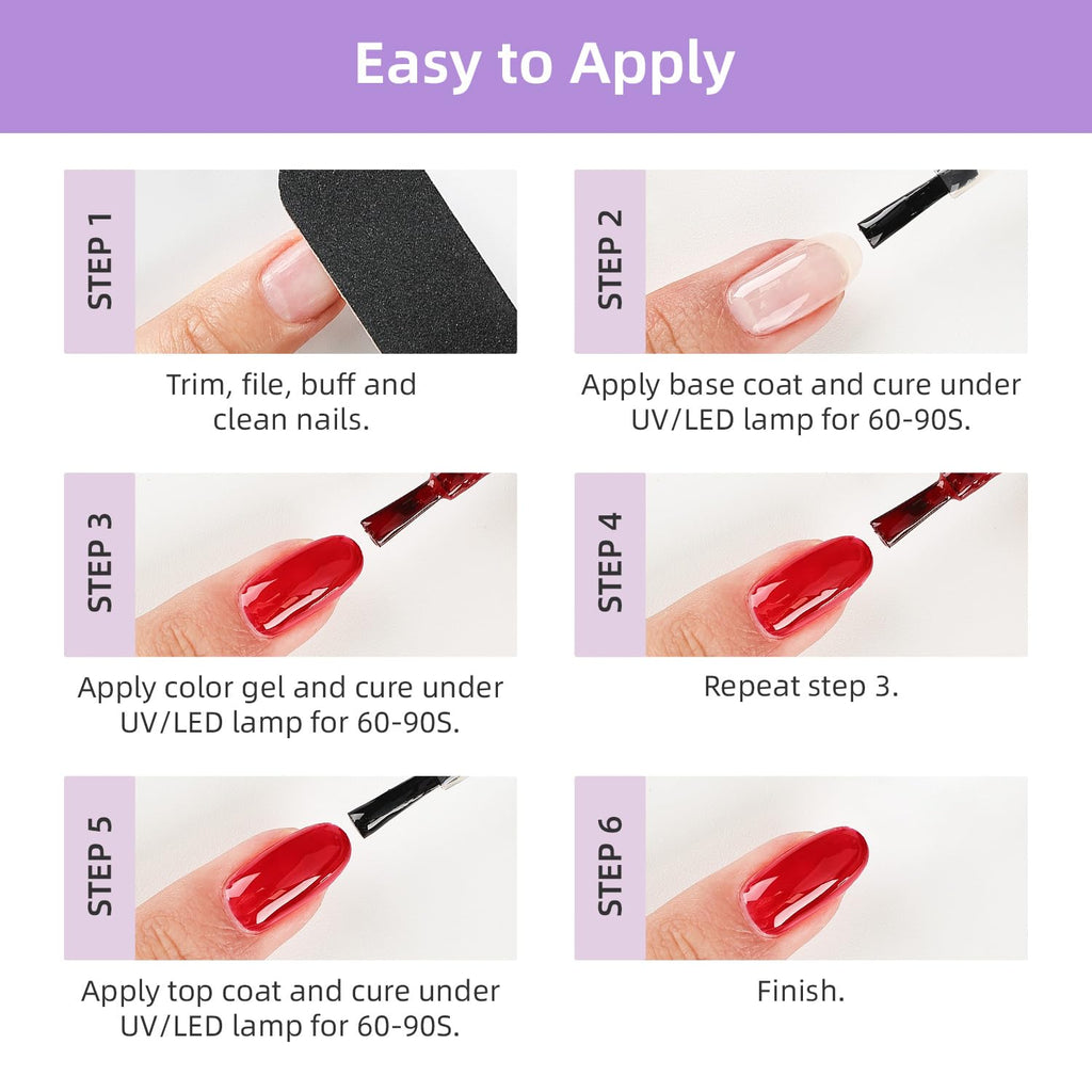 JODSONE 60 Pcs Gel Nail Polish Kit with U V Light Nail Drill 55 Colors Base Top Matte Coat Professional Gel Manicure Kits Soak Off Manicure Salon DIY at Home Gifts for Women