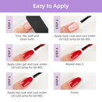 JODSONE 60 Pcs Gel Nail Polish Kit with U V Light Nail Drill 55 Colors Base Top Matte Coat Professional Gel Manicure Kits Soak Off Manicure Salon DIY at Home Gifts for Women