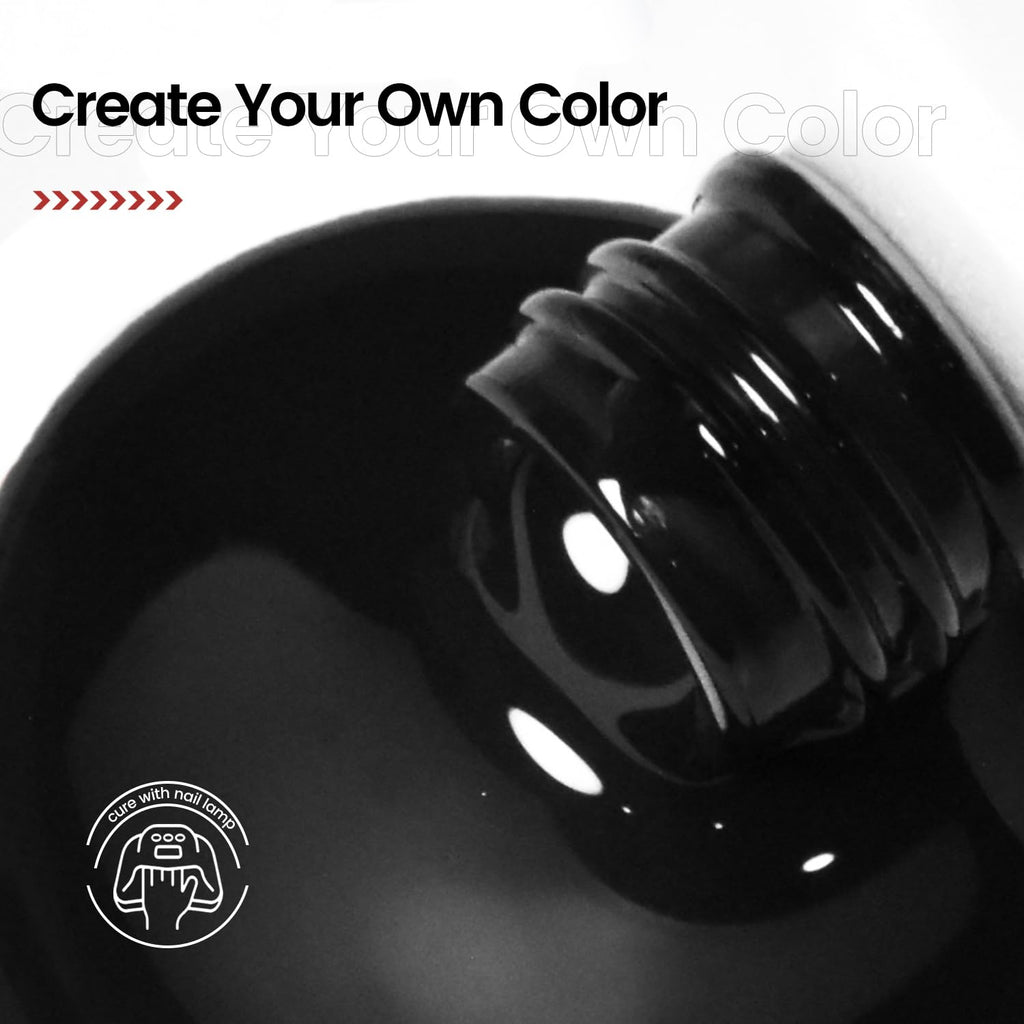 JODSONE 10ml Black Gel Nail Polish Black Gel Polish Soak Off Led Gel Polish Nail Art Manicure Salon Diy Need U V Lamp