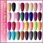 JODSONE Gel Nail Polish Starter Set Ribbon Glitter Summer Light Winter Dark Glossy 36-Piece Multi-color Gel Nail Polish Set