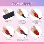 JODSONE 36Pcs Gel Nail Polish Kit with U V Light Crystal Transparent Classic Color 4 Functional Gel for All Seasons