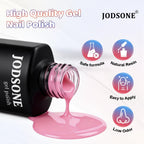 JODSONE 36Pcs Gel Nail Polish Kit with U V Light Crystal Transparent Classic Color 4 Functional Gel for All Seasons