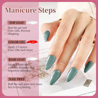 JODSONE 36 PCS Gel Nail Polish Set-32 Colors Gel Nail Polish Set Same Color Same Bottle No Wipe Base Top Matte Glitter Coat Professional Choice Salon Gifts