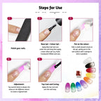 JODSONE Sponge Pat Painting Nail Gel Polish 9 Colors French Gradient Gel Nail Blush Blooming At Home DIY Nail Art Designs